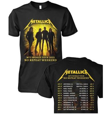 Metallica M72 World Tour 2023 Weekend Bez Powtórek Wszystkie Rozmiary Koszulka Unisex