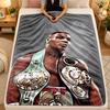 Flannel BlanketMike Tyson Warm Soft Throw Blanket for Indoor Sofa Bed Living Room Use