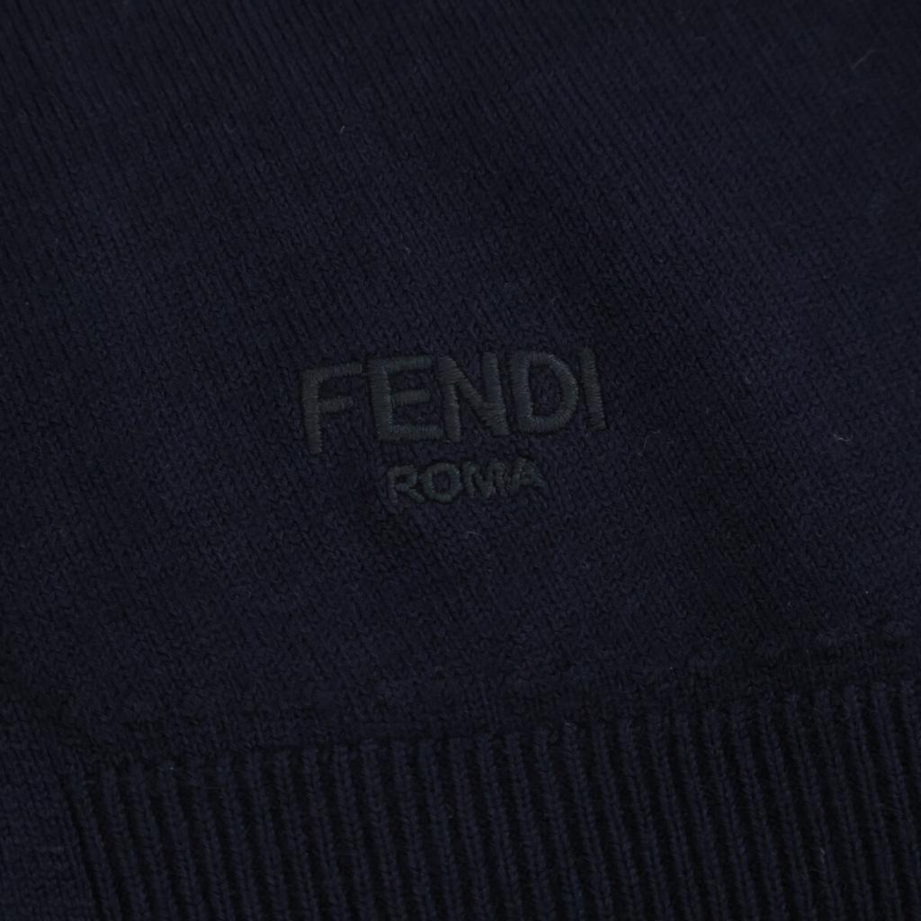 FENDI Navy FZDB93 A0EZ 23-year-old knit dress 40 NavyUsed