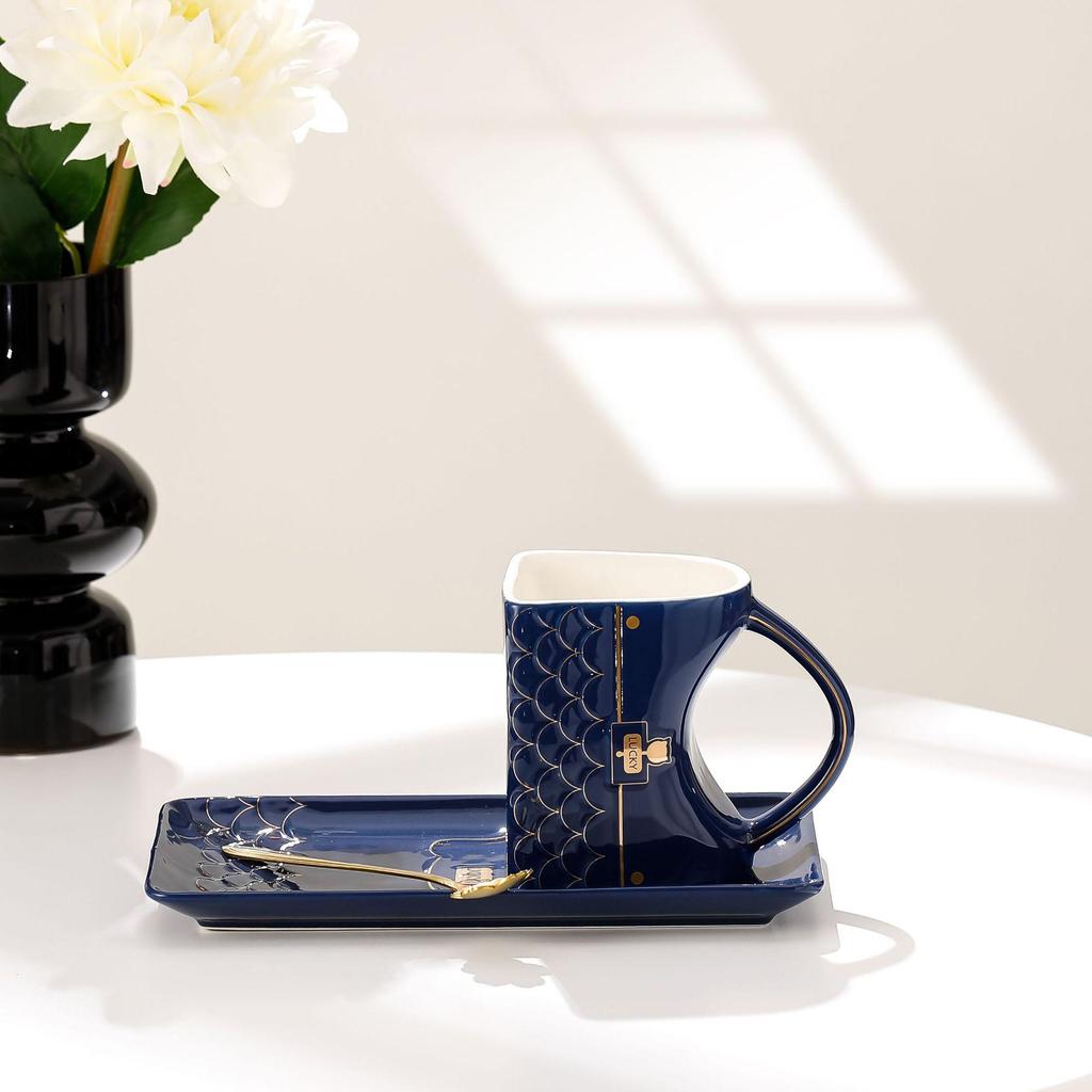 Elegant Ceramic Mug Set: Unique Handbag Design for Office or Home Use