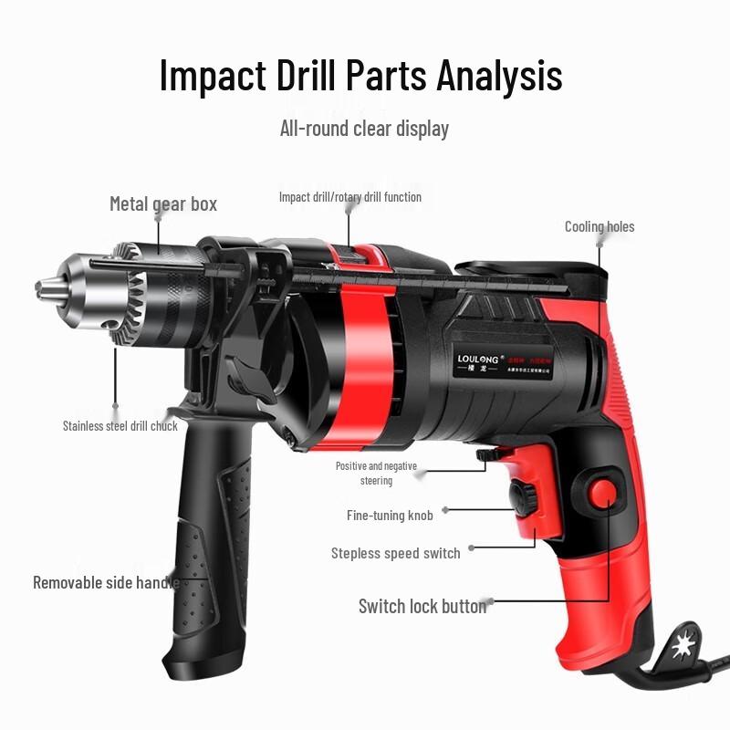 Loulung Professional Cordless Electric Screwdriver Set CN Plug (adapter Included)