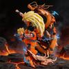 28cm Dragon Ball Anime Figures Goku Gohan Super Saiyan Super 3 Shenron Father And Son Three People Model Statue Toy Birthday Gif