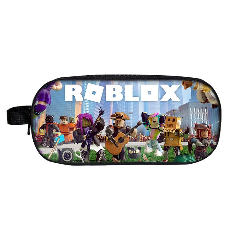 Roblox Double-Layer Pencil Case for School Students - Cartoon Fashion Stationery Box