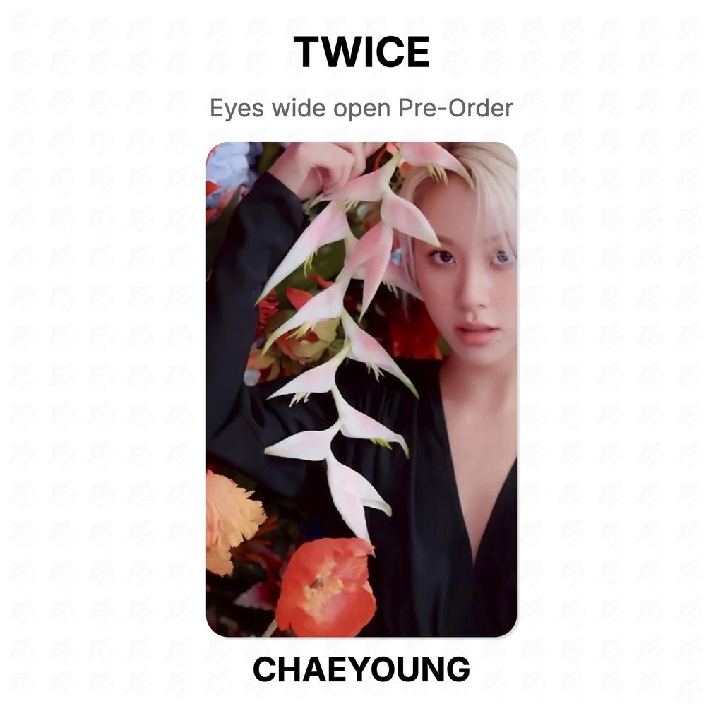 TWICE Eyes wide open Pre-Order Official Photocard