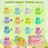 24PCS Easter Squishy,Easter Basket Stuffers Bunny Stress Balls for Kids,Easter Toys Stress Relief Fidget Balls,Easter Egg Fillers Party Favors Gifts