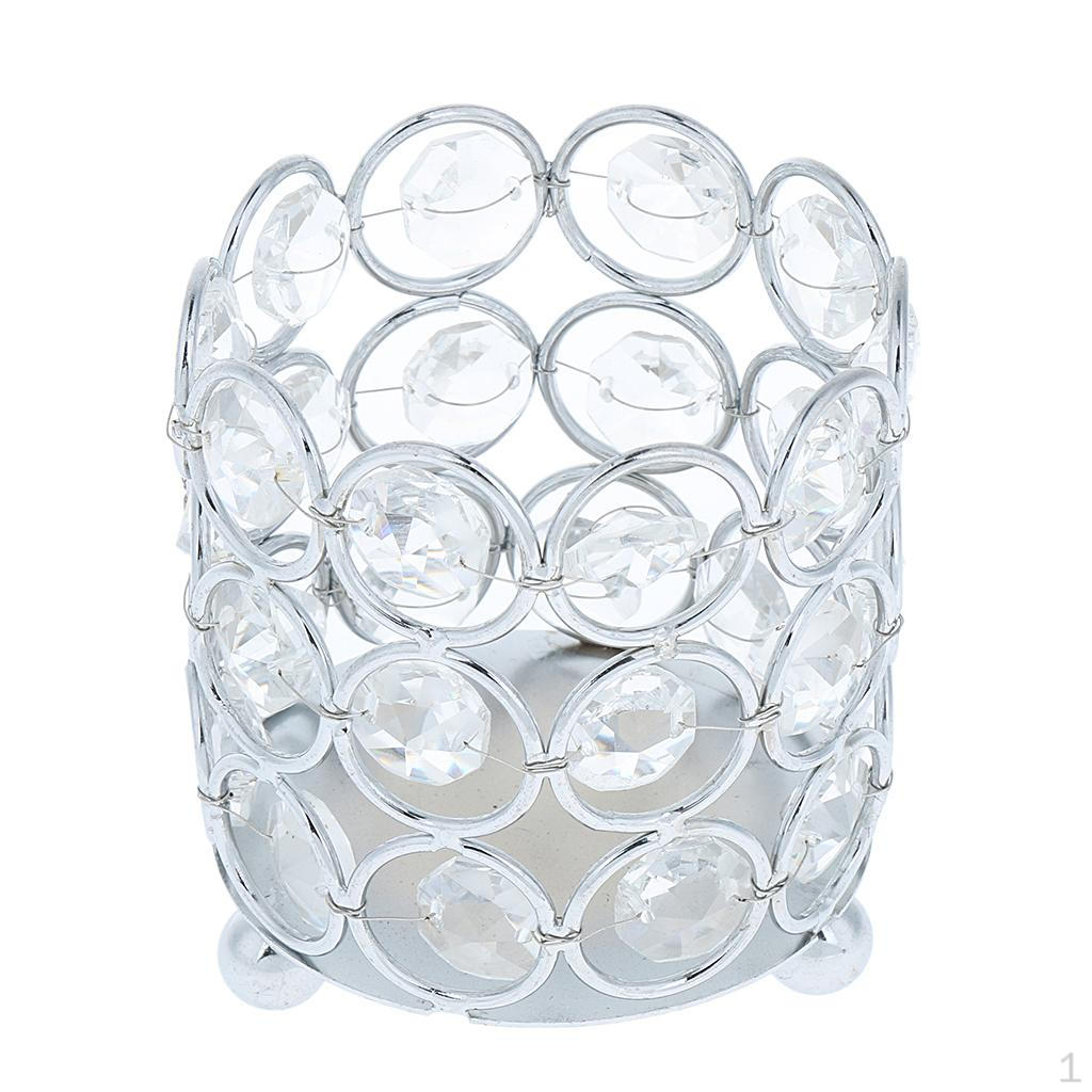 

Чаші Свічники Чайні свічки Центральні елементи для прикраси столу на весіллі 7cm_Silver