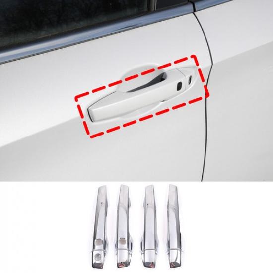 Chrome Silver ABS Side Door Handle Cover Trim For Mitsubishi Outlander 23-24