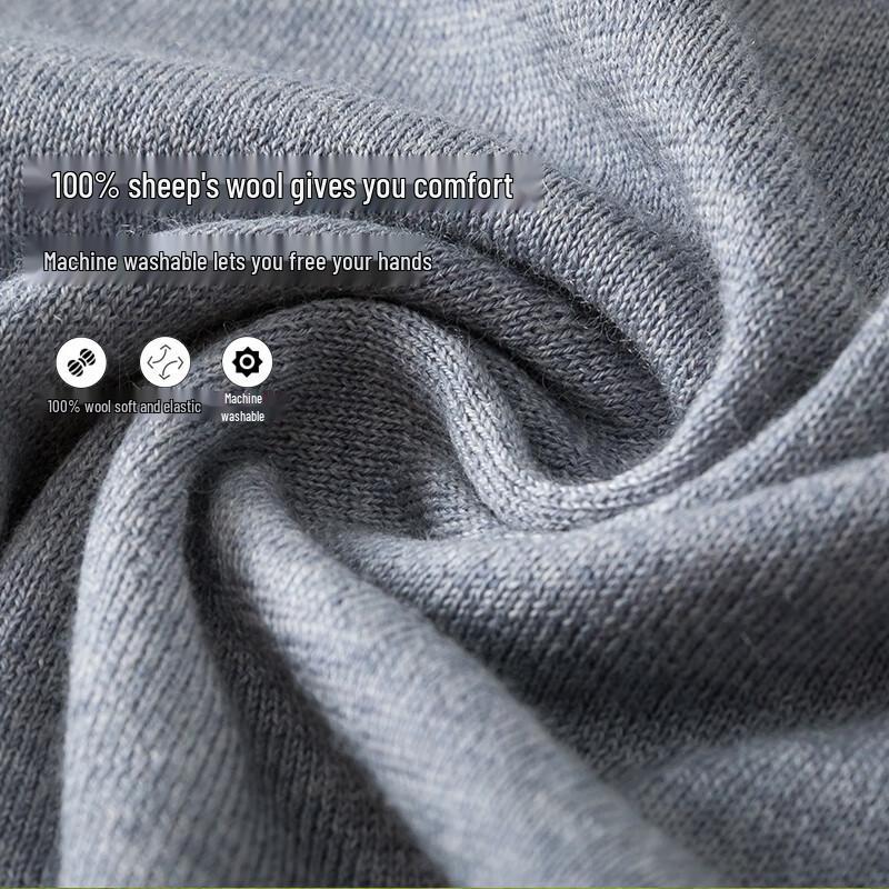 Hengyuanxiang Women's 100% Machine Washable Wool Sweater