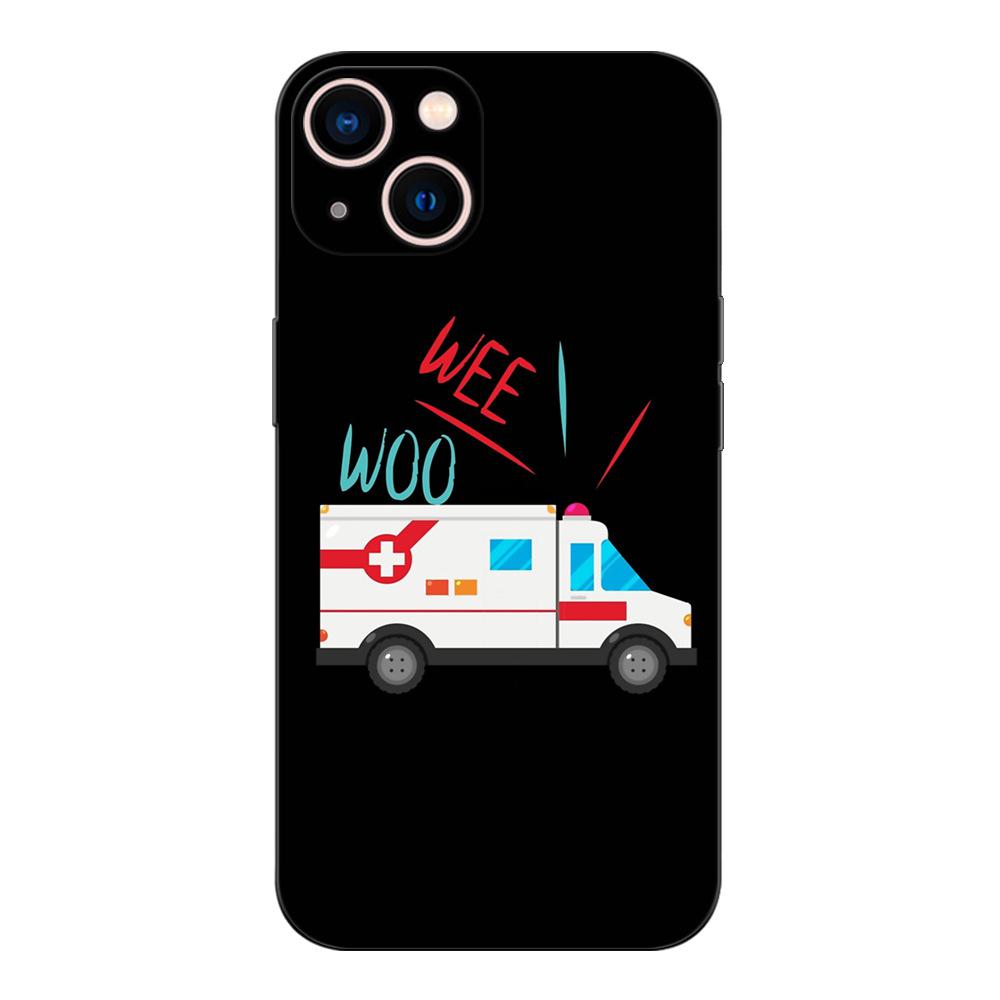 

Чехол для iPhone с изображением мультяшной скорой помощи для различных моделей iPhone. 13 Pro