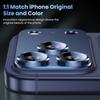 2 Sets Metal Camera Lens Protector Tempered Glass For iPhone 17 16 15 14 Pro Max Original Color Lens Film Cover Phone Accessories