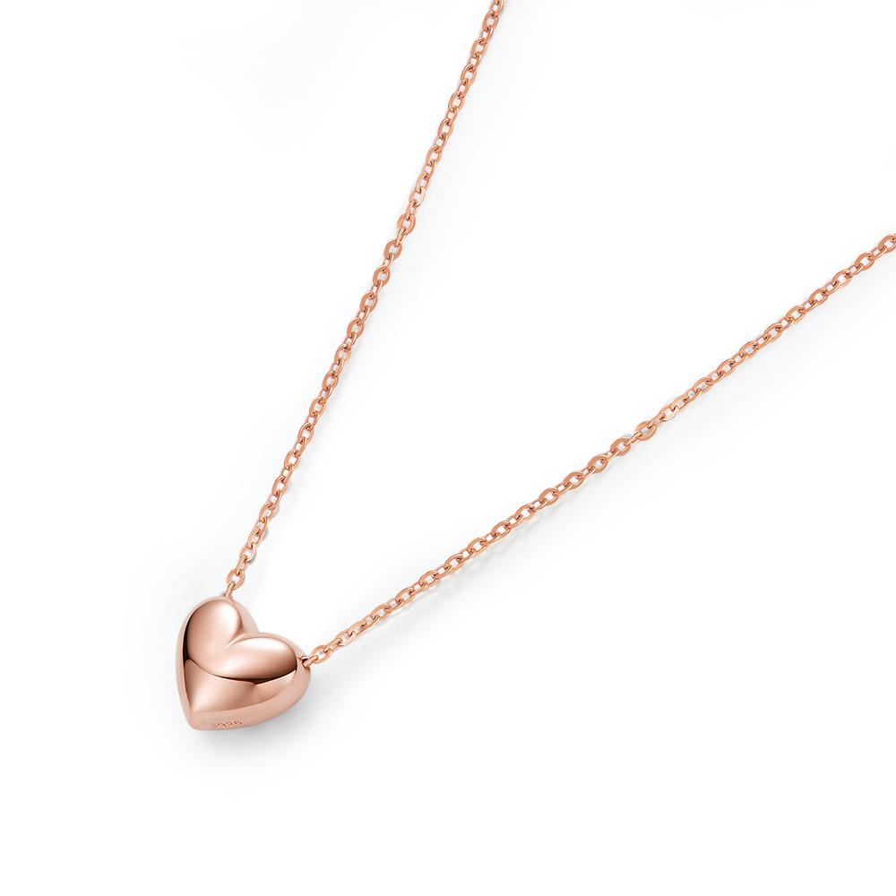 Julius1 Jsp-0030 Silver925 Simple Heart Necklace