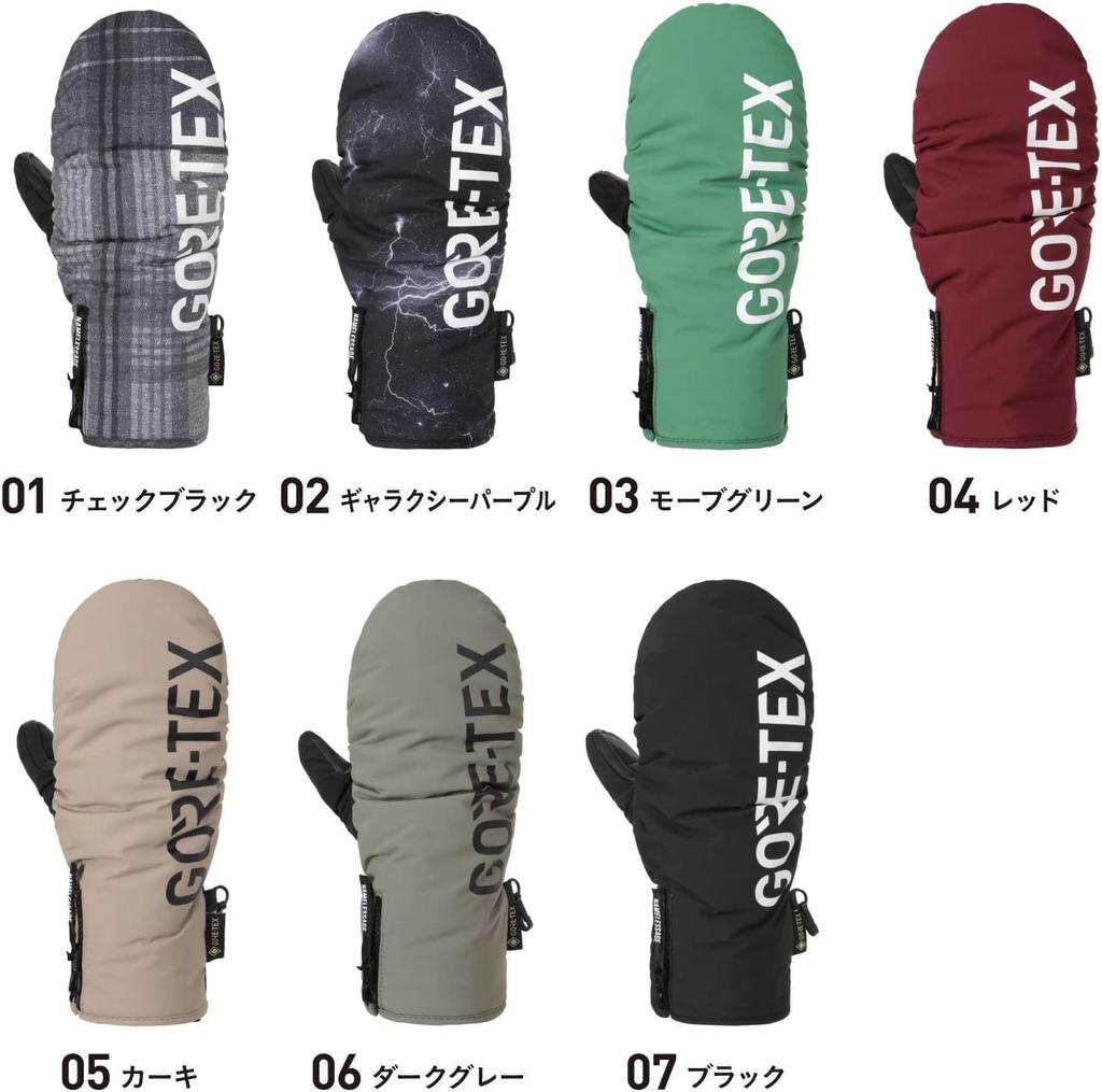 Namelessage Snowboard Gloves for Men and Mittens with Inner Size Snow GORE-TEX Women, Gloves, AGE-32M, Black, L, Gloves, Gloves, Snowboarding,