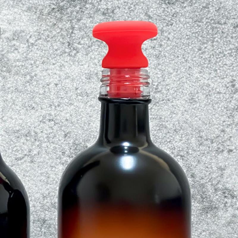 Silicone Wine Seal Stopper Wine Bottle Sealed Cover Caps Food-Grade Gadgets for Bar Soda Liquor Champagne Household Kitchen