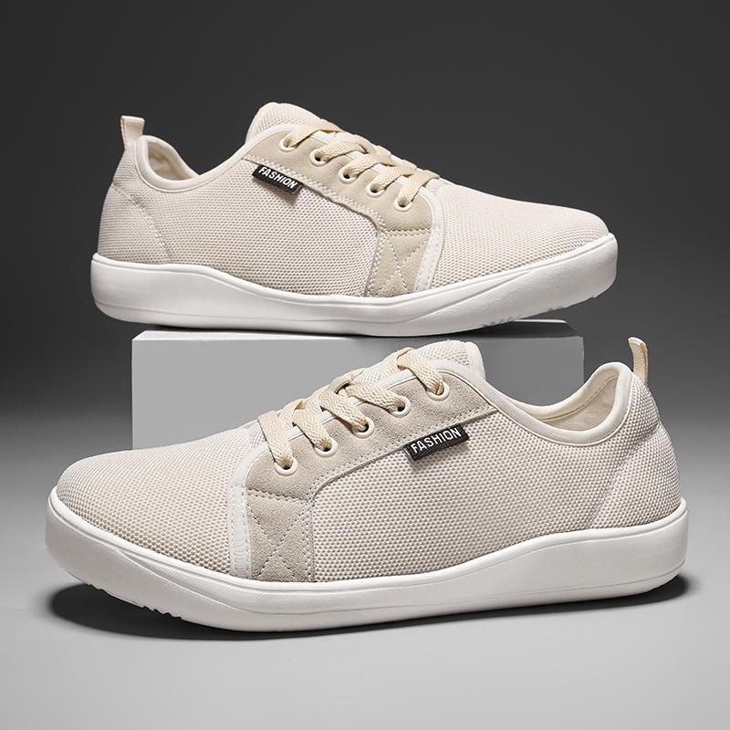 Fashion Men's Shoes and Sports Shoes Wide Toe Barefoot Casual Plus Size Wide Last Fashionable Canvas Black Flat Bottomed Board Shoes