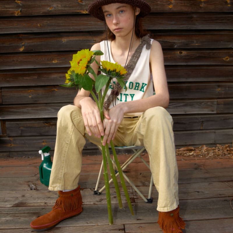 DANCING GRANDMA GARDENER HAT : WOOD BROWN