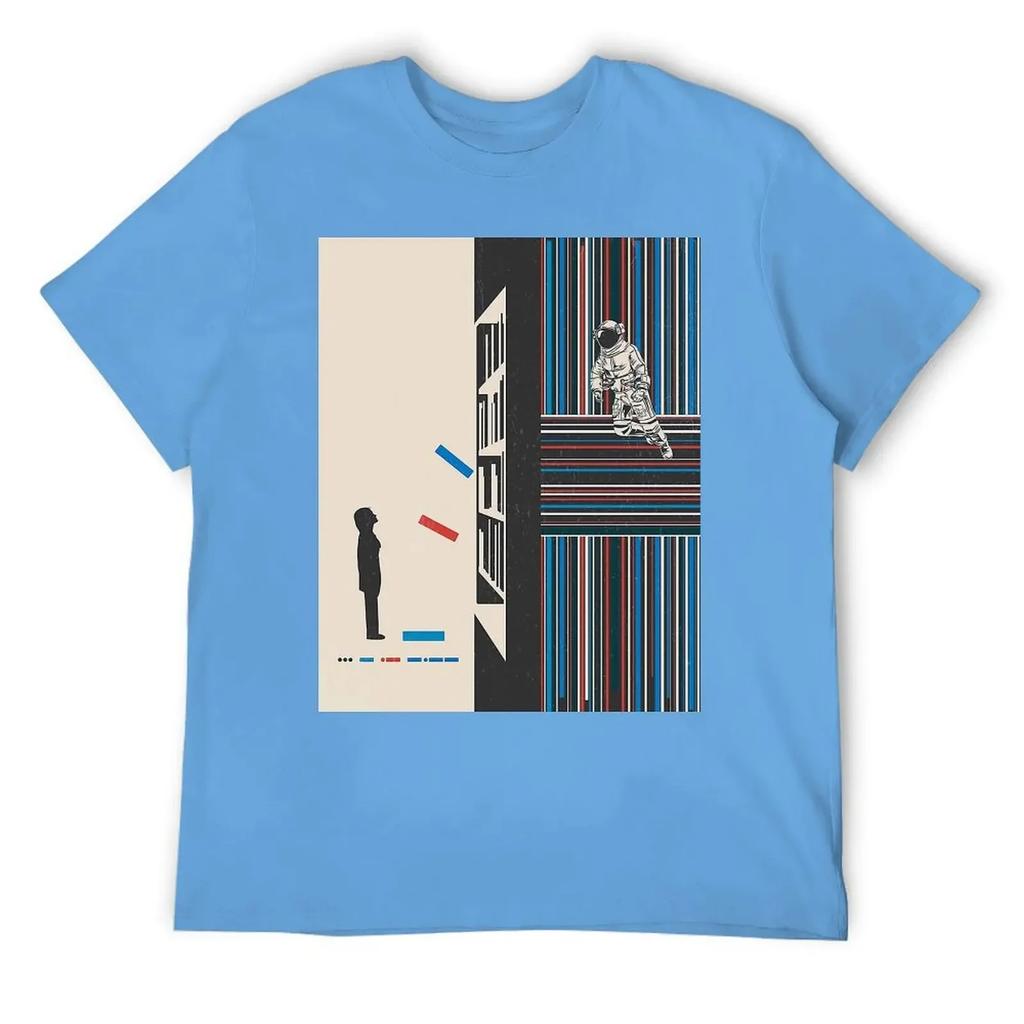 Motion Tees Hot Sale Nerd Leisure USA Size Interstellar Cooper Science Fiction Film Endurance Stay 14 Crewneck T-shirt harajuku