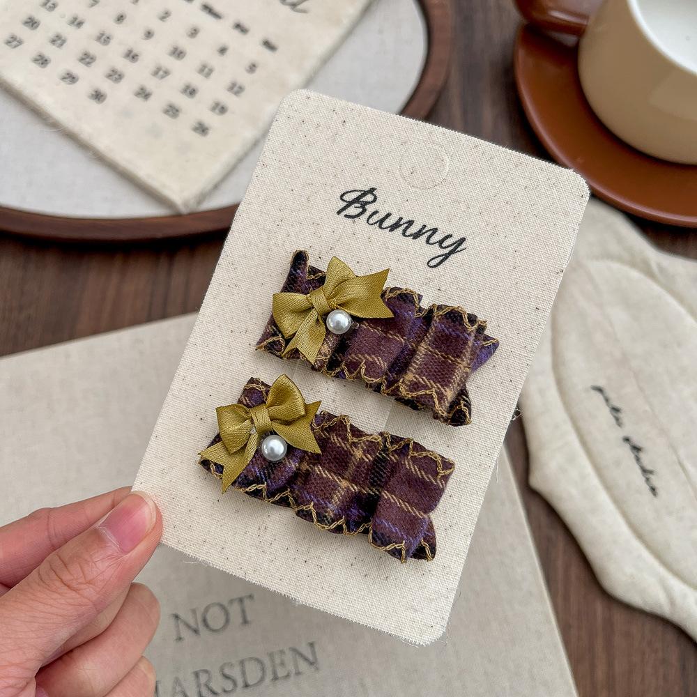 Cartoon Children's Hairpins Fabric Knitted Cute Girl Barrettes Bangs Side Clip Hairpin Hair Clip Kids Headwear Hair Accessories