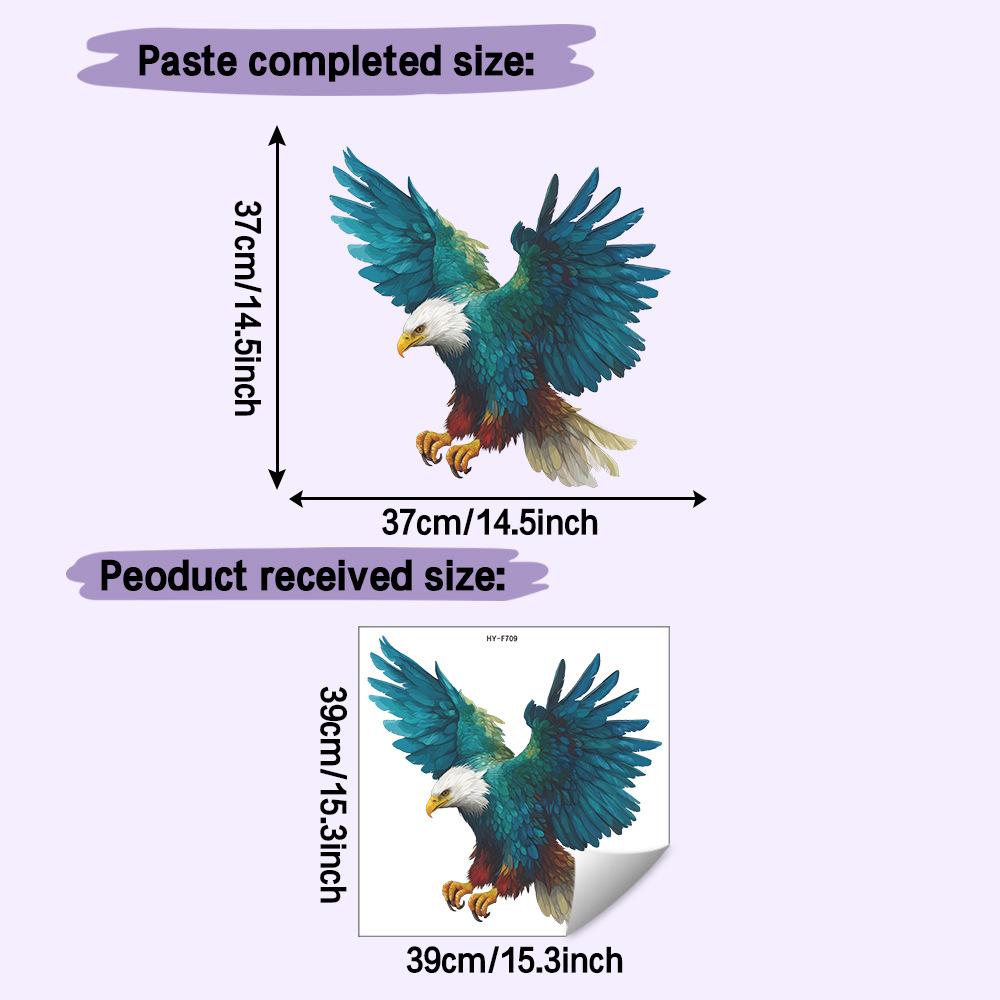 

Self-adhesive Wall Stickers Fierce Eagle for Living Room Bedroom Home Decor 39x39cm разноцветный