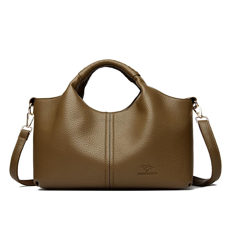 

New Fashion Leather Shoulder Bags For Women 2024 Ladies Luxury Handbag Crossbody Bag Zipper Messenger Solid Color Saddle Bag Sac