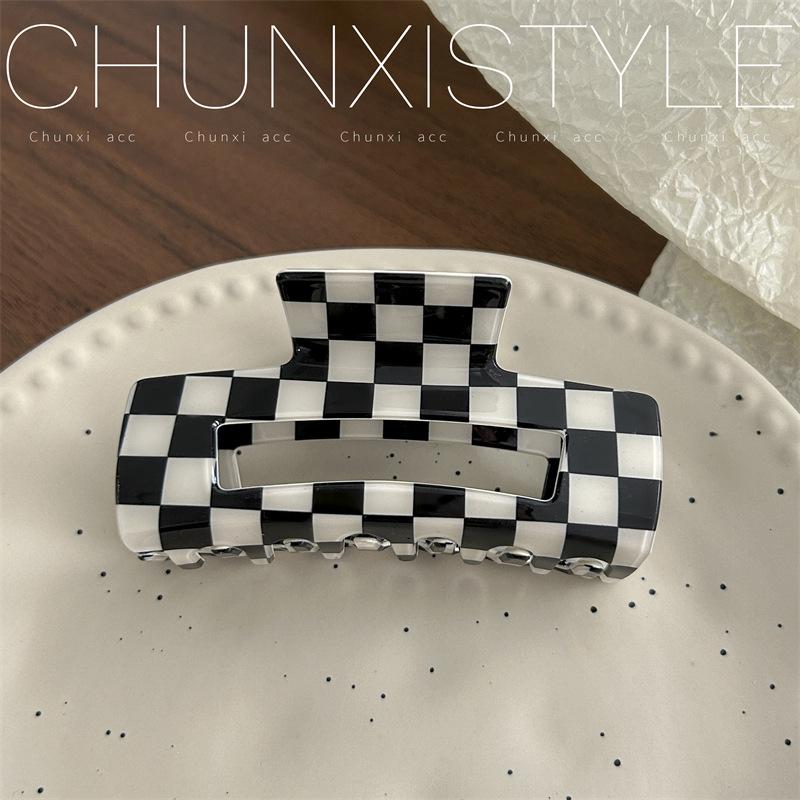 

Большая французская ретро-заколка для волос цвета русалки в виде акулы