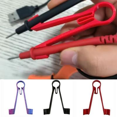 Calibration Multimeter Probe Holder One-Handed Probe Clip  Repairing Tool