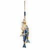 Coastal Beach Starfish Fish Wall Decor Hanging Ornament with Built-in Warm Light Home Art Piece