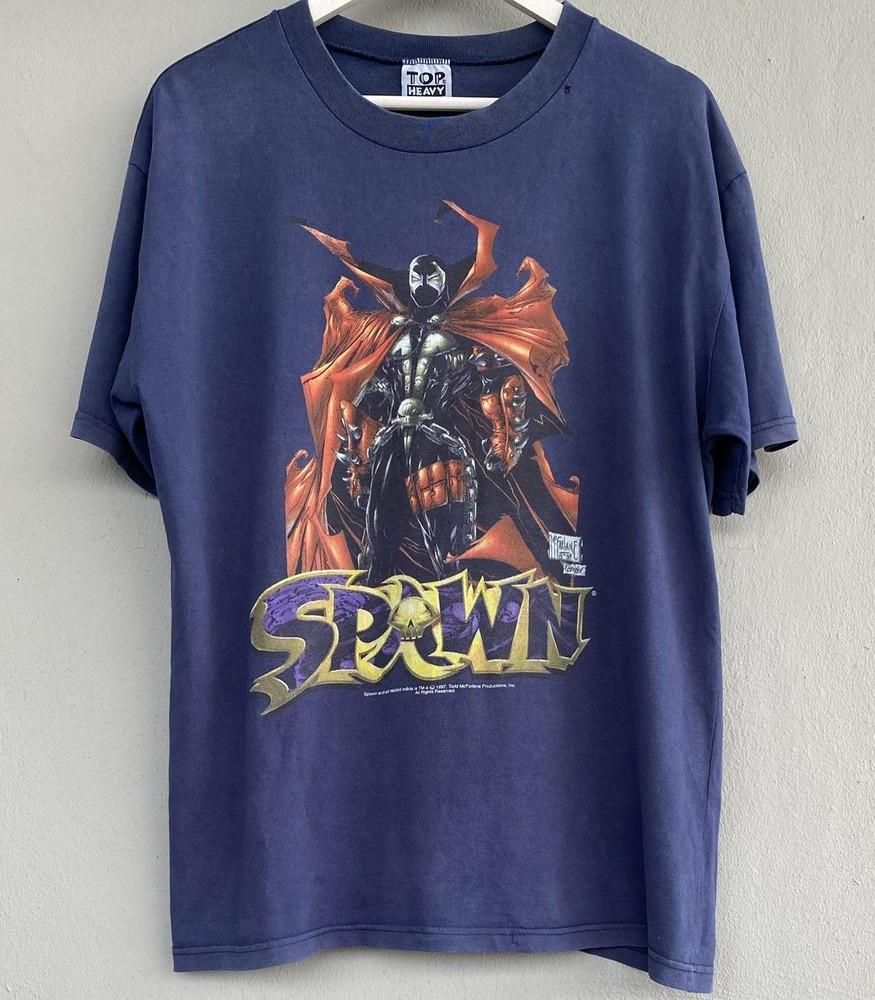 

90s Spawn Movie Rare design Navy T shirt Men Women vtg S5XL Unisex T-Shirt XXL