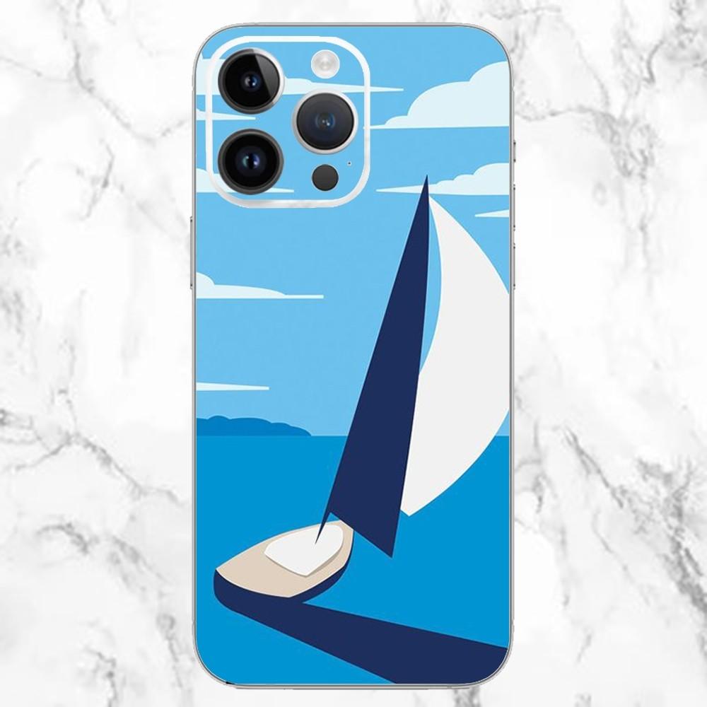 Sailing Ship Boat Phone Case For iPhone 15,14,13,12,11,Pro Max,Plus,Mini,X,XS,XR,8,7,6,5,5C,S Plus SE Transparent Soft Case iPhone8