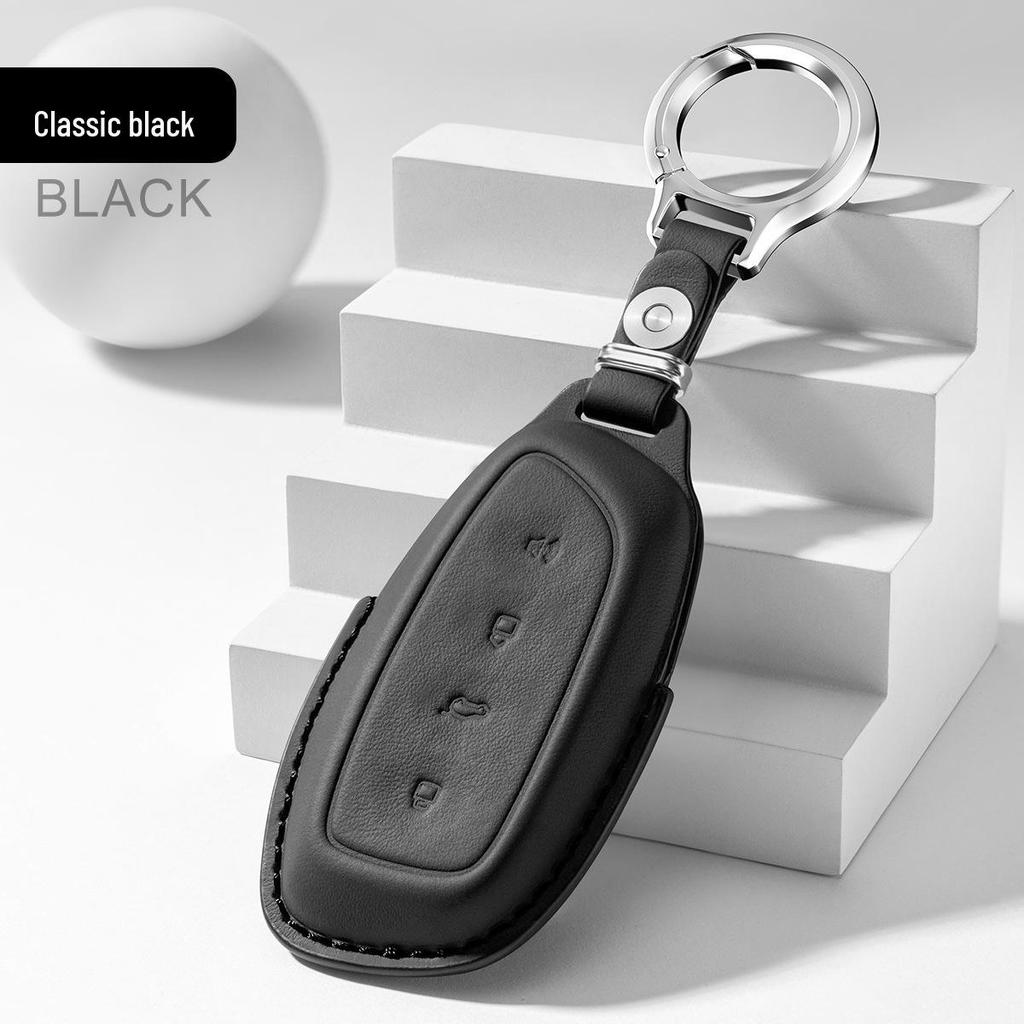 New Generation Haval Big Dog Key Case: Genuine Leather Key Holder for Xiaolong Max, Menglong, New Energy H9, H5