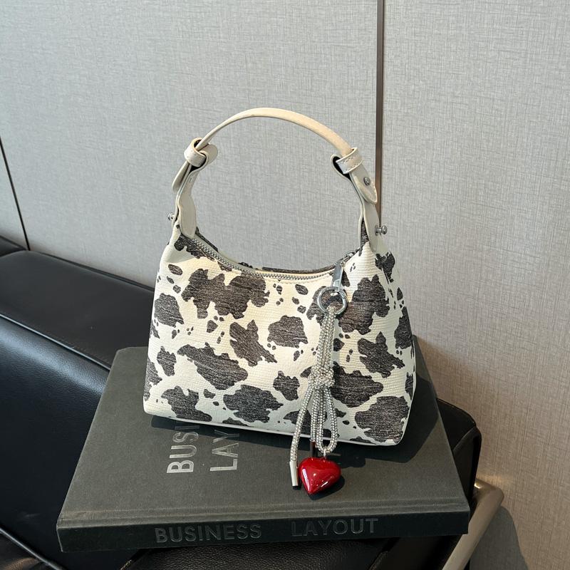 

Animal Cow Print Top-handle Bag For Women 2026 New Luxury Designer Purses And Handbags Casual Street Mini Shoulder Crossbody Bag 21x13x11cm