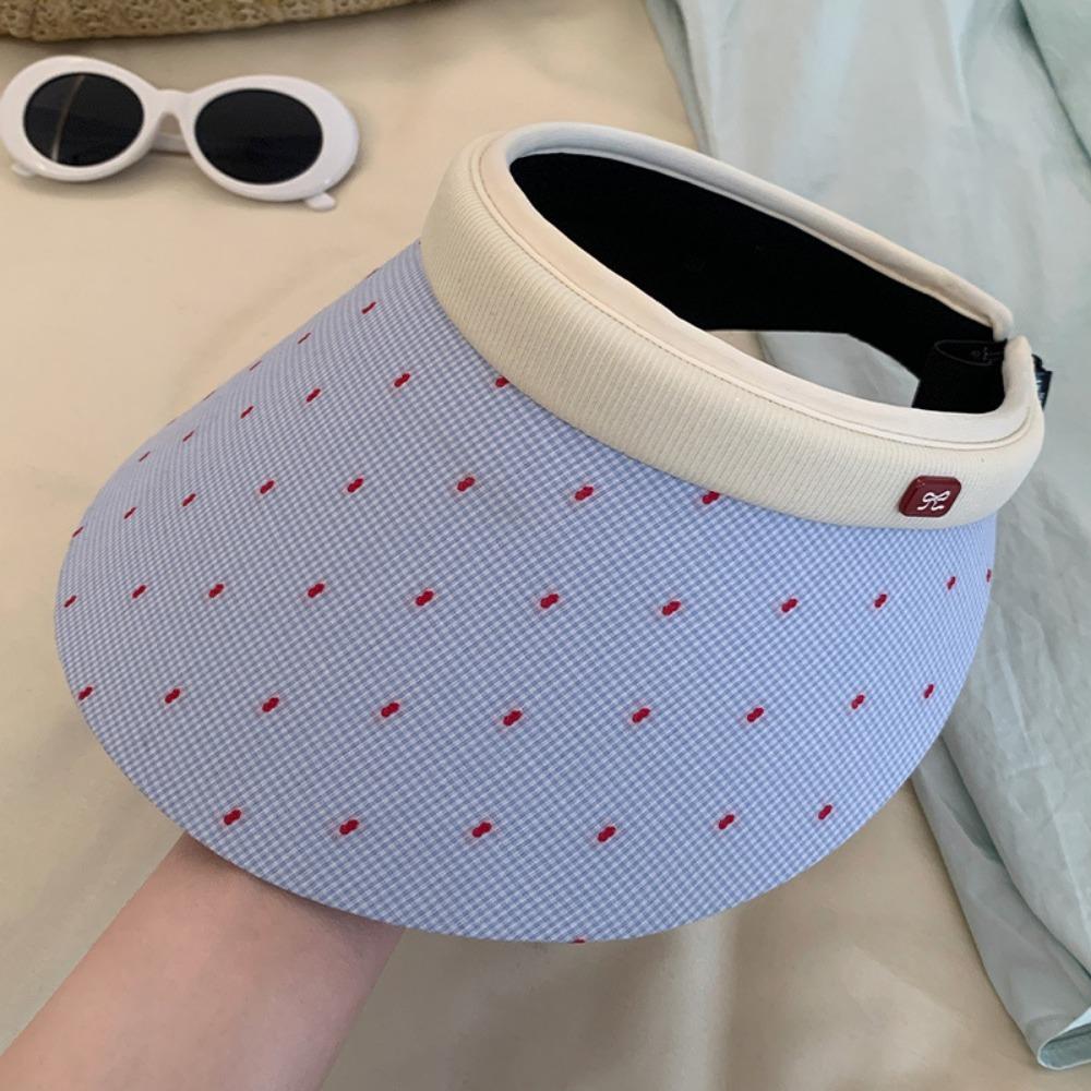 

Sweet Woman Sun Hat Anti-UV Visor Cap Fashion Empty Top Cap Girl чорний