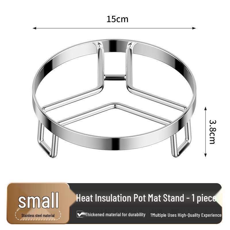 Round Stainless Steel Kitchen Wok Steamer Basket, Pot Stand & Heat Insulation Holder