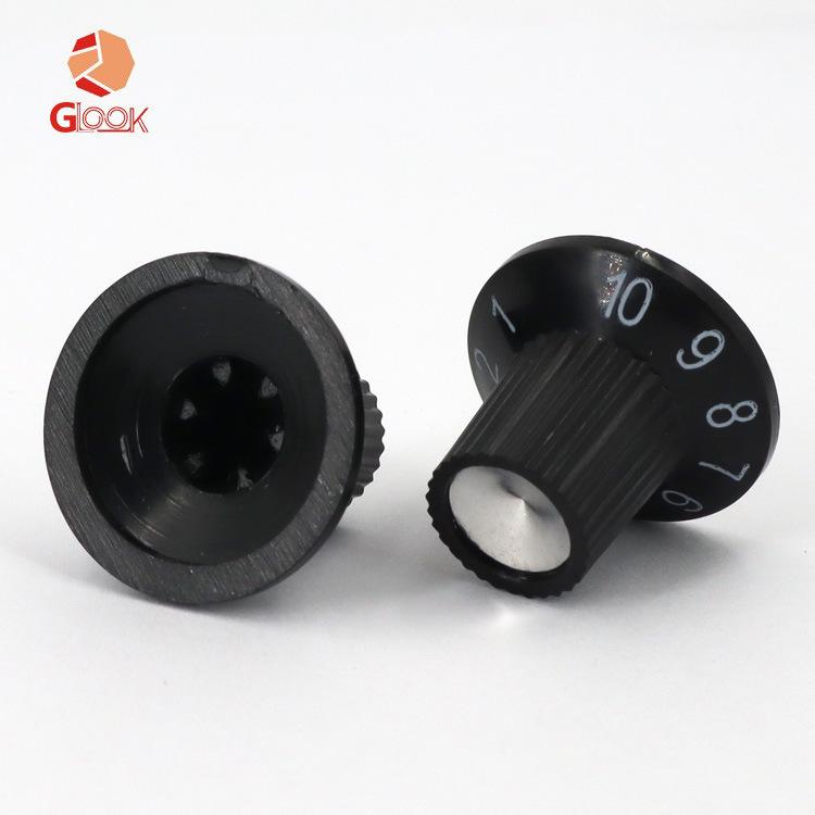 Guitar Amp Speaker Volume & Tone Knob Set with Aluminum Peg Cap