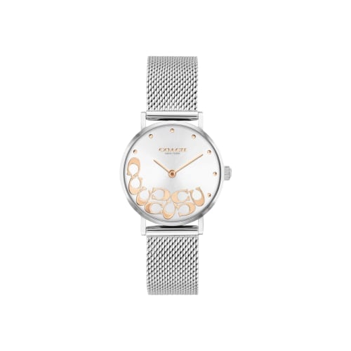 

Coach Women s Perry Watch with Silver Dial and Mesh Strap (14503858) [Official Import]