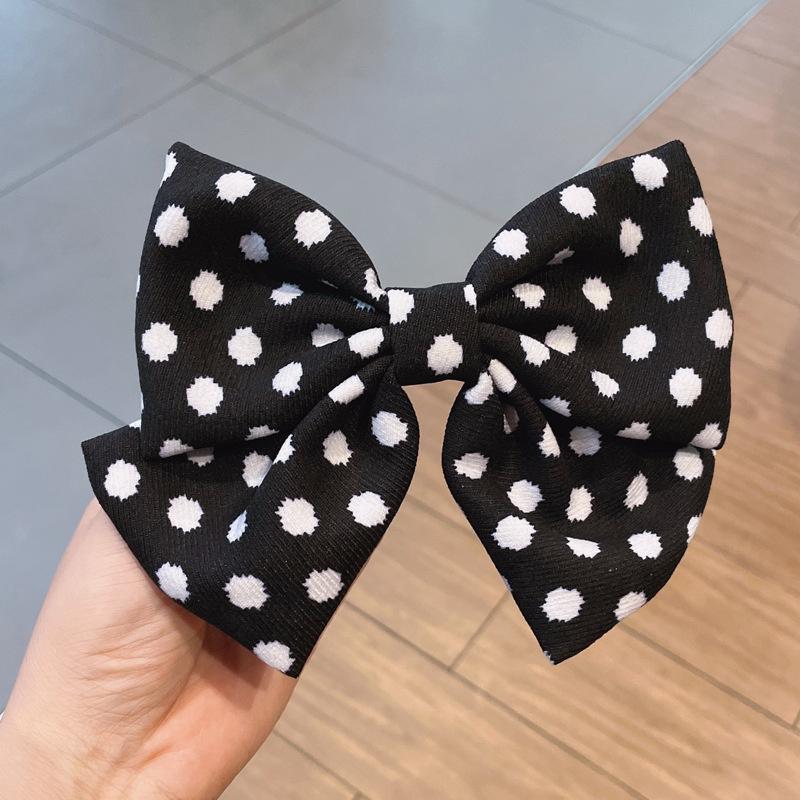 13*10cm Damen Haarspange Schleifen Koreanische Weiße Schwarze Haarspange Schleifen für Dame Mädchen Pferdeschwanz Haarstyling Zubehör