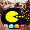 PAC Pattern Round Rug, Indoor/Outdoor Mat, for Picnic, Gameroom, Bedroom, Office, Living Room, Home Decor Carpet, Birthday Gift