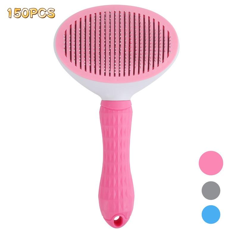 Pet Hair Removal Brush Dog Hair Comb Stainless Steel Automatic Hair Fading Cat Comb Pet Cleaning Grooming Supplies