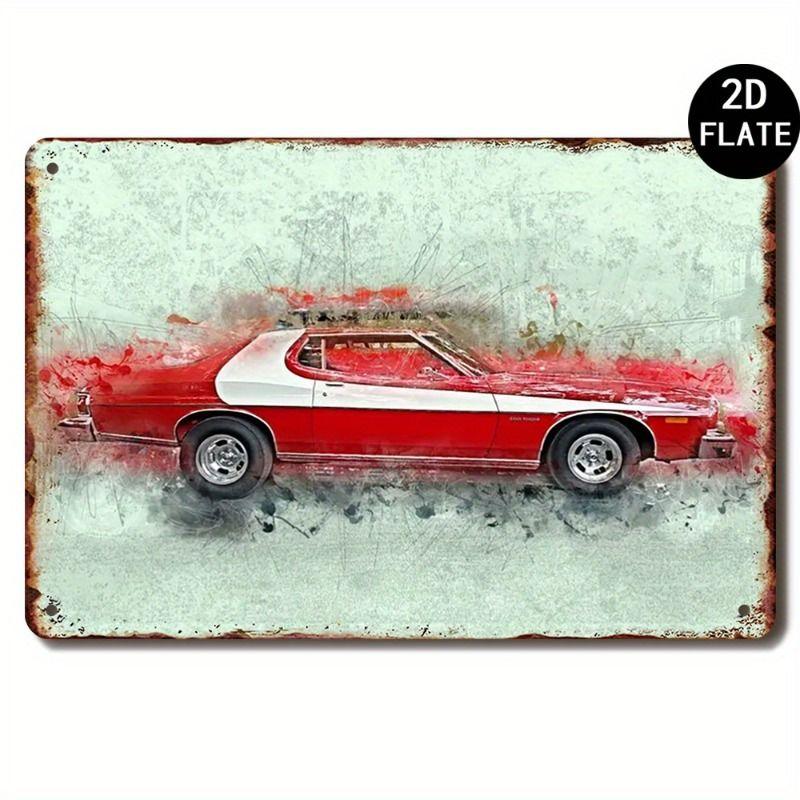 

Road Theme Metal Wall Art Garage Decor Tin Sign Interior Painting