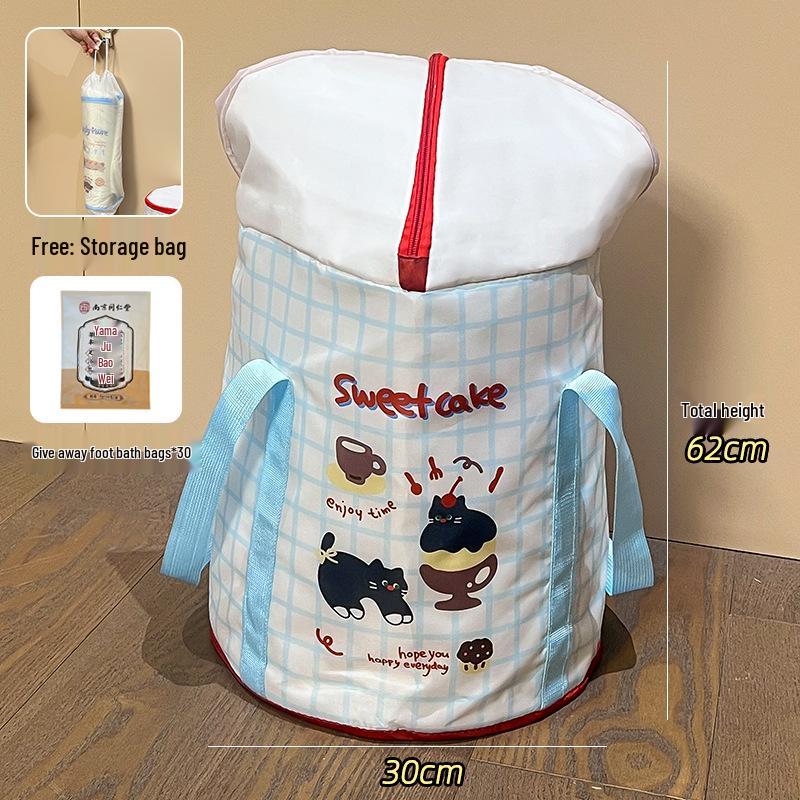 Foldable Portable Over-Calf Foot Bath Bucket for Travel and Home Use