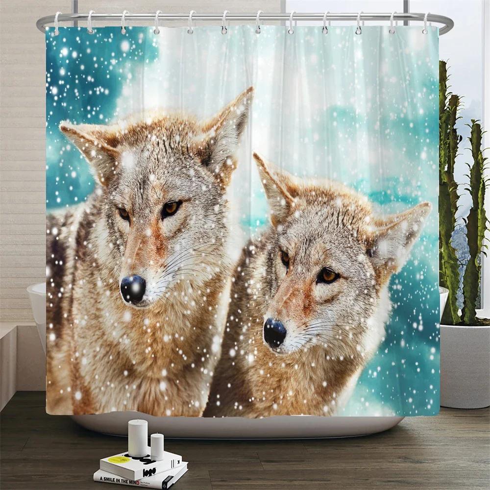 Funny Shower Curtain 3d Bath Curtains Monkey Orangutan Animal Printing Waterproof Polyester for Bathroom Decor Large 180x200cm