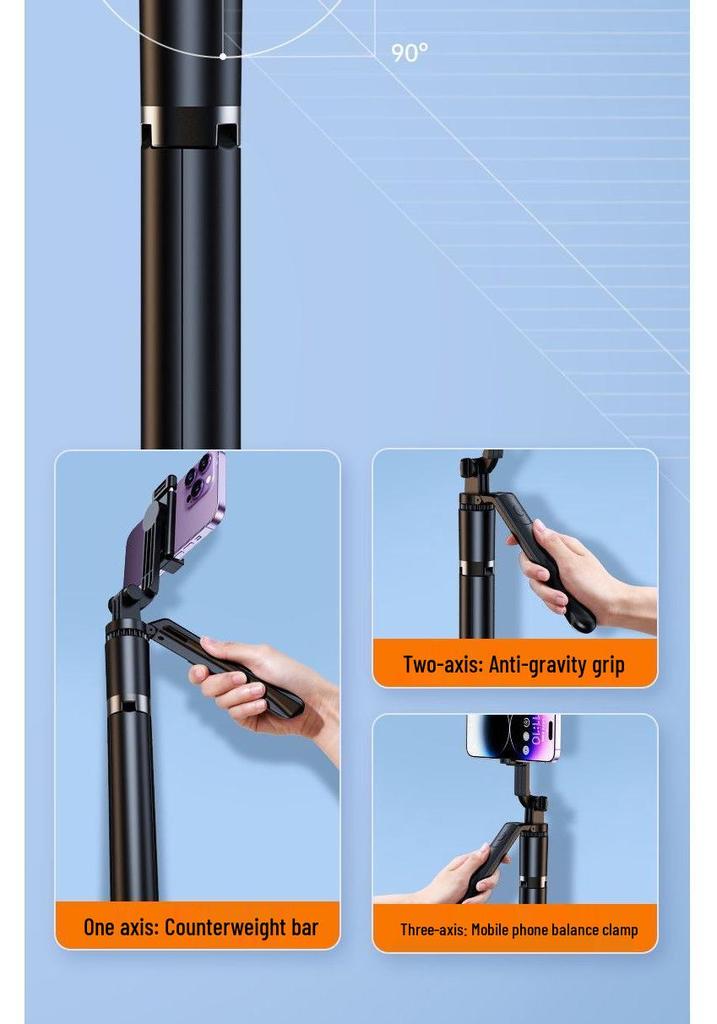 R17S Bluetooth Selfie Stick Tripod: 3-in-1 Handheld Phone Holder Gadget
