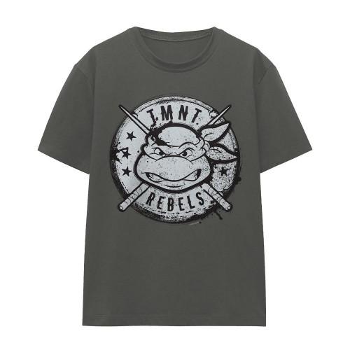 Teenage Mutant Ninja Turtles Womens/Ladies Rebels Distressed Logo T-Shirt