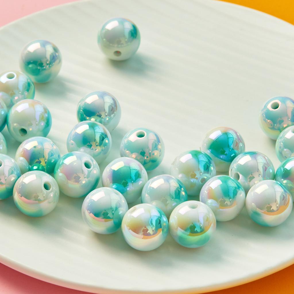 16mm retiazka na mobilný telefón Materiál šperkov Urob si sám náramok Love Ball Loose Beads Keychained Beaded Accessories 5pcs akrylový náhrdelník