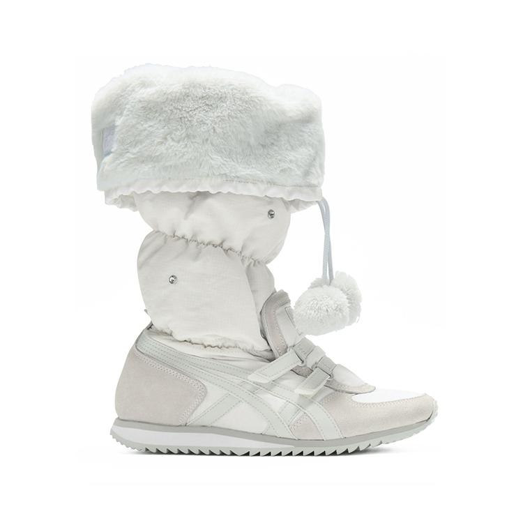 ONITSUKA TIGER Winter Heaven Vielseitige Persönlichkeit Warme High-Top Freizeitschuhe Damen Sneaker Weiß 1182A676-100