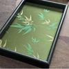 Bamboo Leaf Style Embroidered Tray for Storage