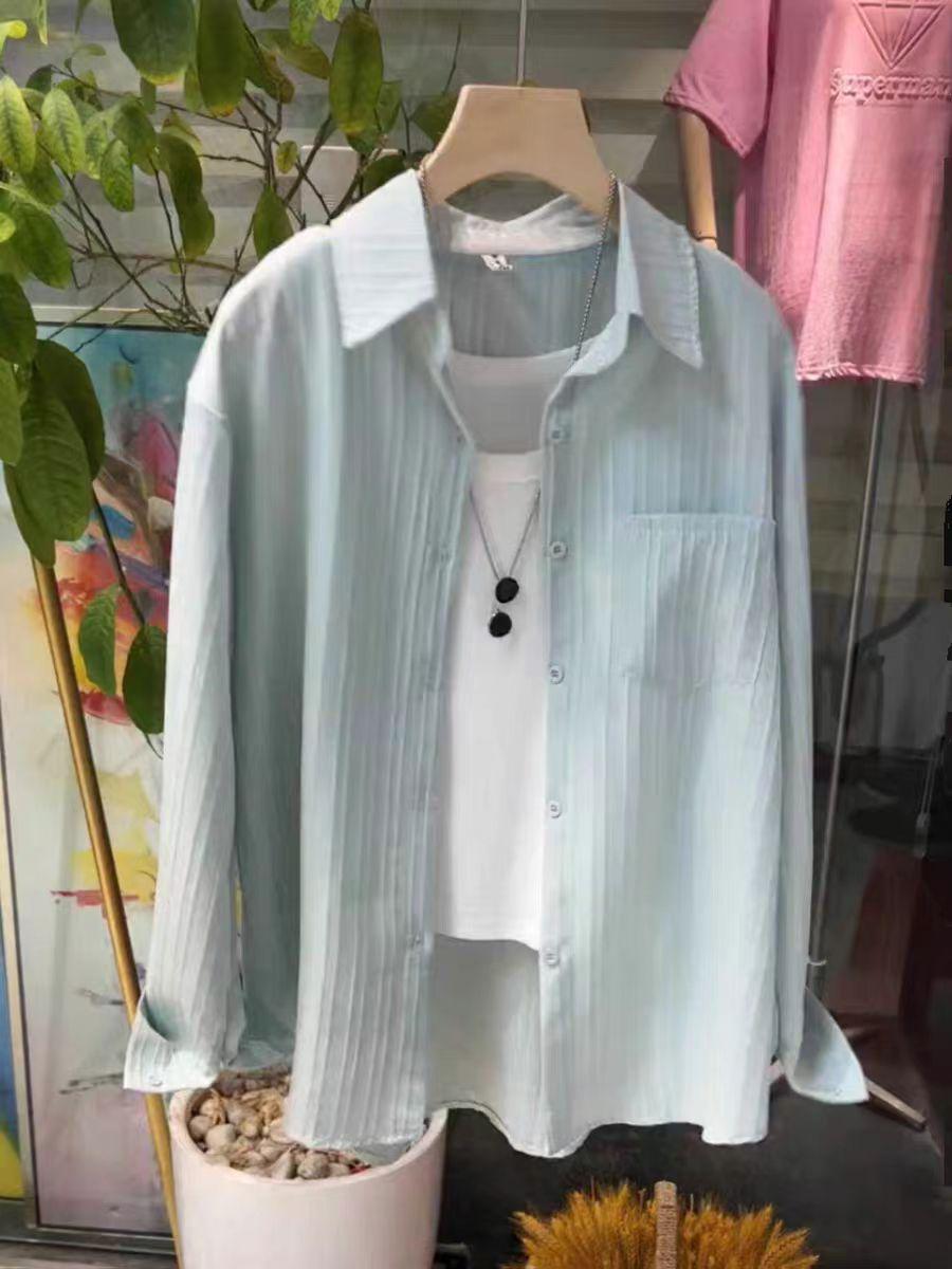 

Женский летний кардиган с длинным рукавом и защитой от солнца цвета французского абрикоса - Свободный, многослойный, в стиле «ленивый шик» 2XL (63-68kg)