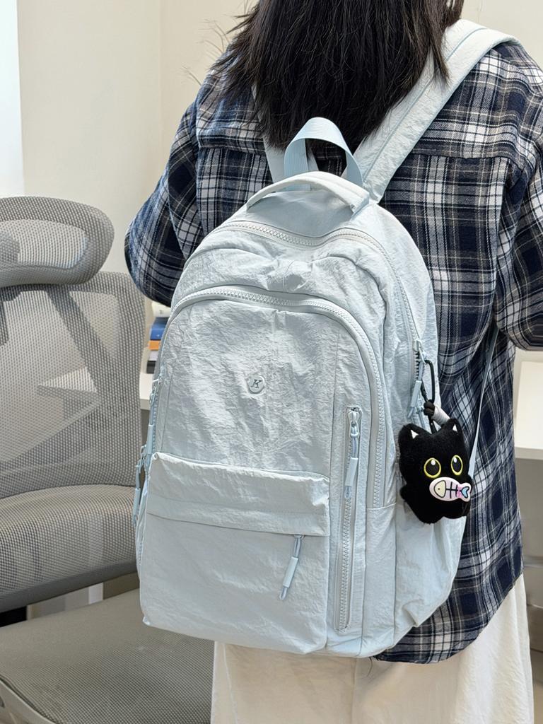 Schoolbag Student School Bag Fashion Travel Backpack Women's Outdoor Leisure Men's Backpack Large Capacity College Student School Bag Women