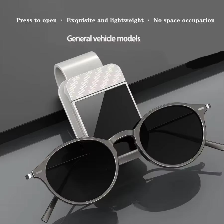 Car Sunglasses Holder Clip Sun Visor Glasses Organizer
