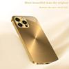 Gold textured design electroplated glass phone case suitable for iPhone 17 16 15 14 13 12 11 Pro/Max/Plus anti drop back cover