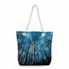 Starry Sky Print Thick Rope Single-shoulder Beach Bag 7229 CLE